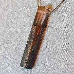 Wood and resin pendant